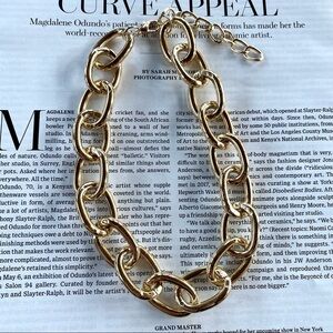 Thick Gold Chain Link Necklace Chunky Style Luxe